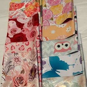 Mixed 10x13 Polymailers 20 Lot Floral Shipping Bags, Banana Leaves, Lemonade